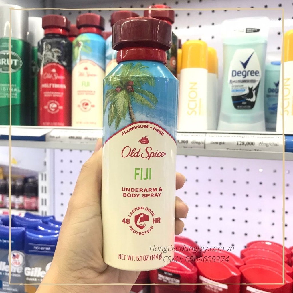 Xịt khử mùi toàn thân Old Spice Refresh Body Spray 144g
