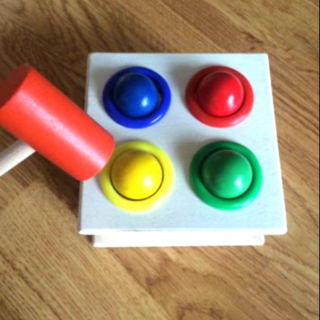 Đồ chơi bộ đập bóng búa gỗ thả hình montessori cho bé - Đồ chơi gỗ thông minh phát triển trí tuệ cho bé