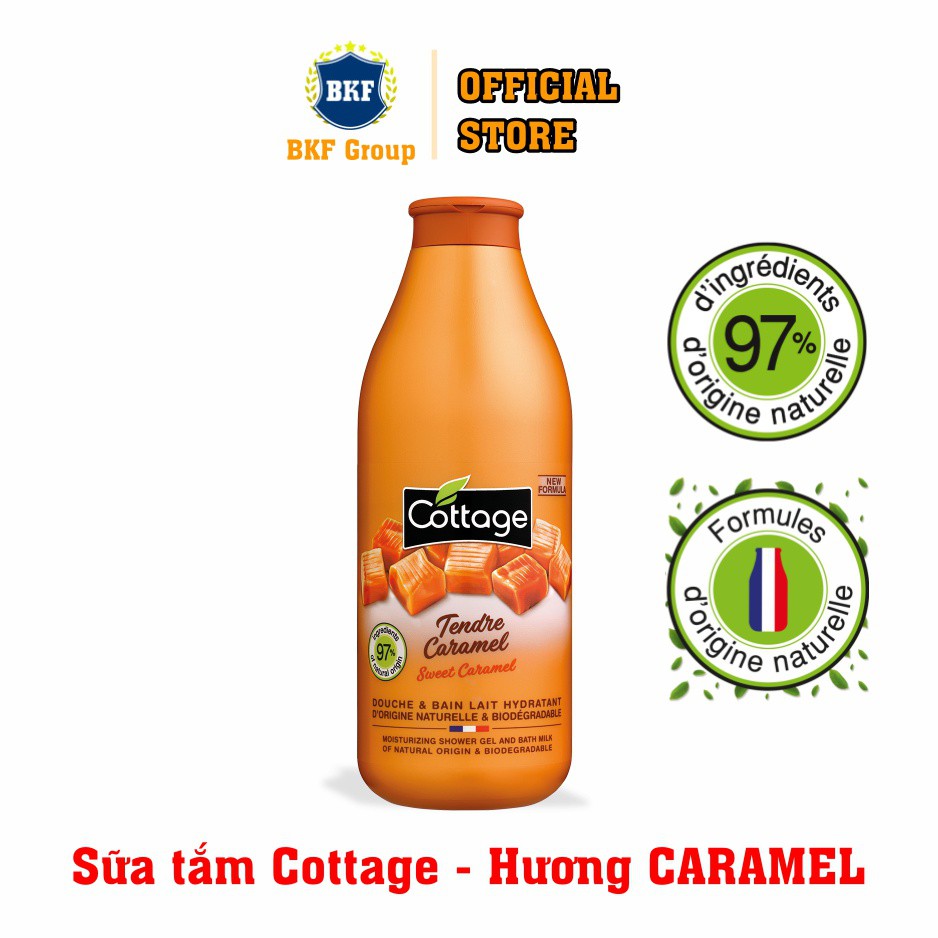 SỮA TẮM DƯỠNG TRẮNG DA COTTAGE 750ml Của Pháp - Có hóa đơn VAT