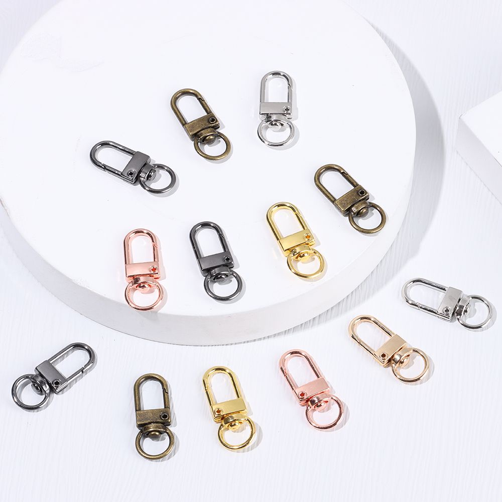 Set 5 Móc Khóa Vòng Nhẫn Kim Loại Chuyên Dụng Làm Móc Khóa/ Đeo Túi Xách/ Chìa Khóa DIY