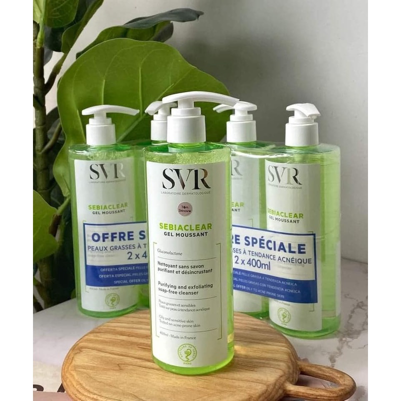 [Chính Hãng] Sữa Rửa Mặt SVR Gel Moussant Cho Da Dầu Mụn & Da Nhạy Cảm 400ml | BigBuy360 - bigbuy360.vn