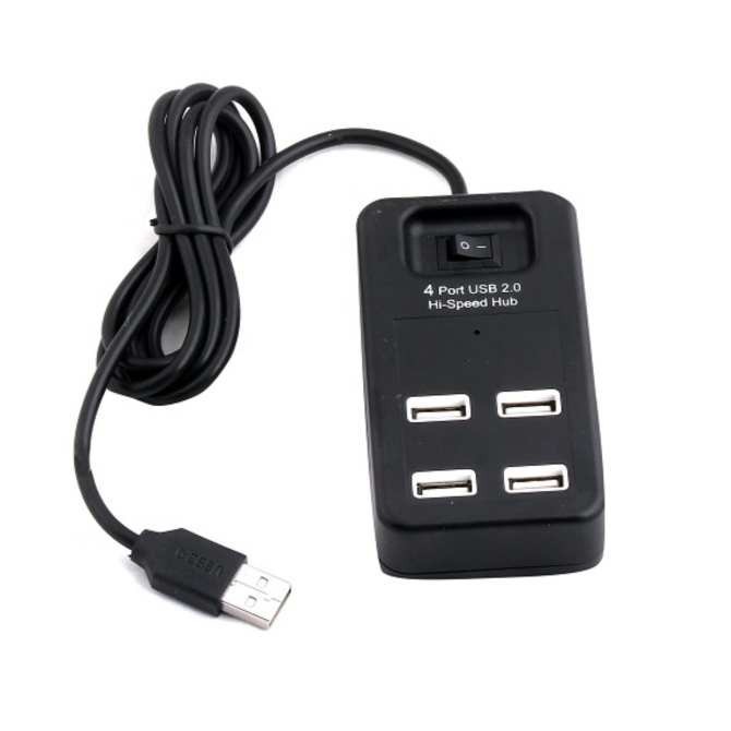 10 HUB chia cổng USB 4 port Hi-Speed 2.0 P-1601