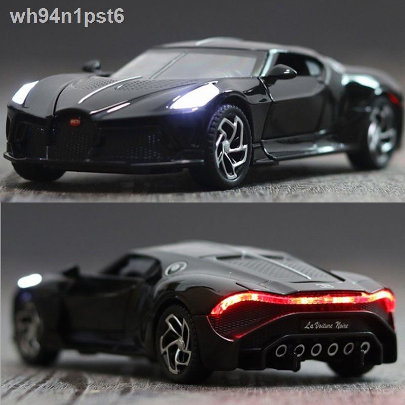 ◄ ▤  ❃▼✱Mô hình xe ô tô hợp kim Bugatti Black Dragon King mô phỏng Lamborghini siêu chạy âm thanh và ánh s
