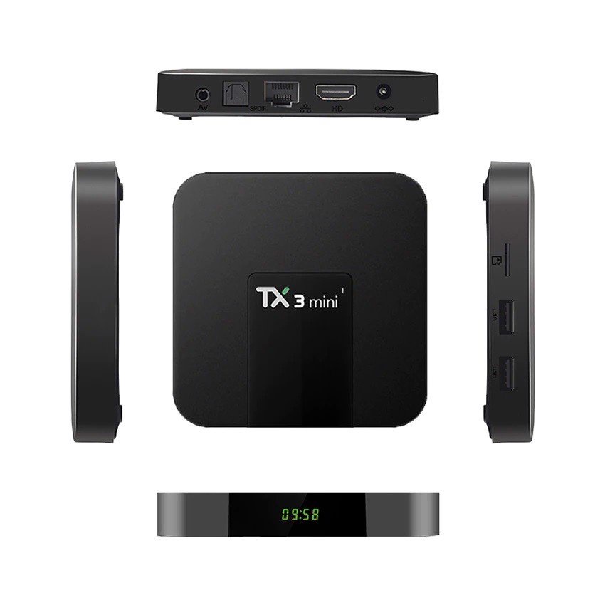 Android tivi box TX3 mini Plus 2022 Android ATV 11 Ram 2G, bộ nhớ trong 16G CPU Amlogic S902W2, USB 3.0