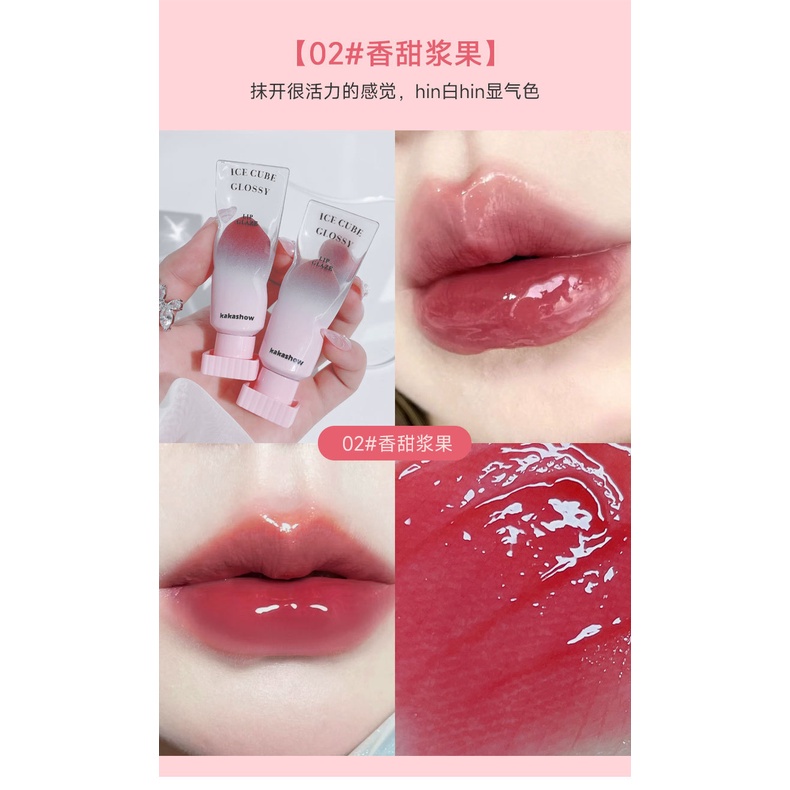 Son Môi Nước Sương Mù Sương Mù Dưỡng Ẩm Không Dính Cốc Hình Khối Lập Phương