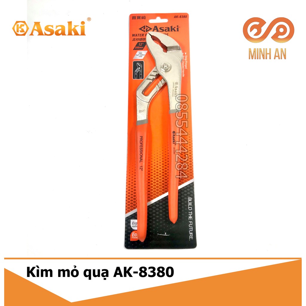 Kìm mỏ quạ [HÀNG CHÍNH HÃNG] Asaki AK-8380 12inh-300mm