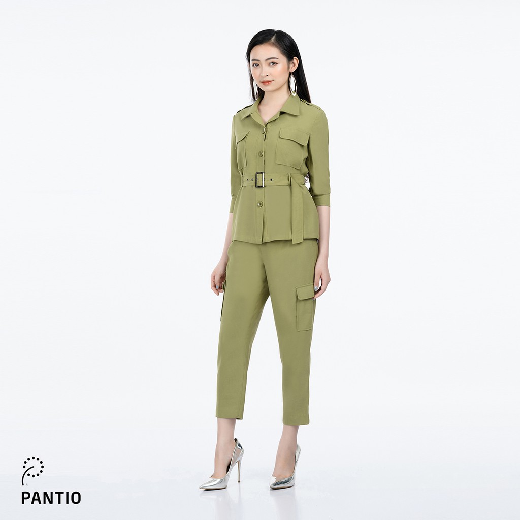Quần dài chất liệu thô dáng đứng BQD52299 - PANTIO