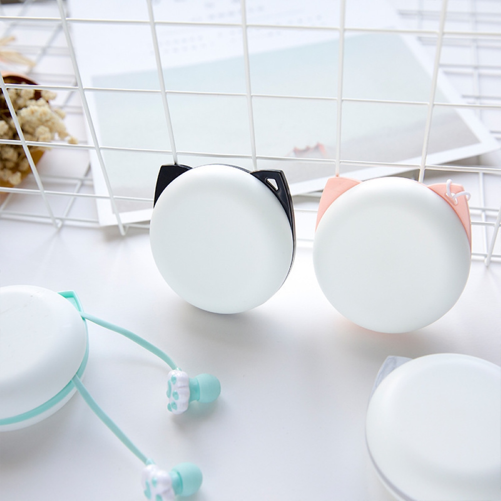 Tai nghe có dây giắc cắm 3.5mm kiểu dáng chân mèo xinh xắn