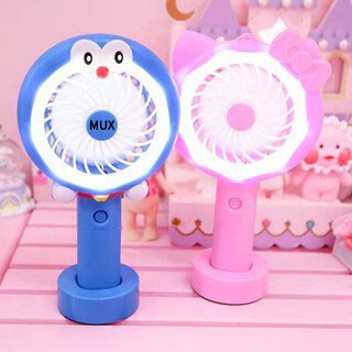 Quạt cầm tay Doremon LOẠI TO có đèn, pin sạc có đế để bàn nhập mã" TONGMO10 "giảm 10k | BigBuy360 - bigbuy360.vn