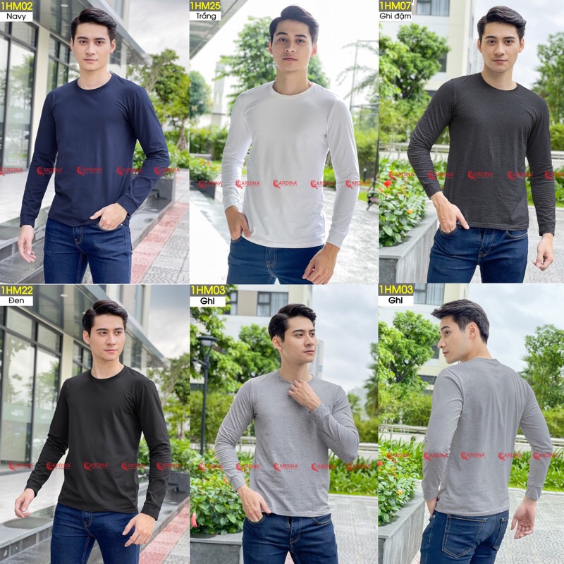 Áo giữ nhiệt nam cao cấp CARDINA chất cotton co giãn khử mùi giữ nhiệt tốt