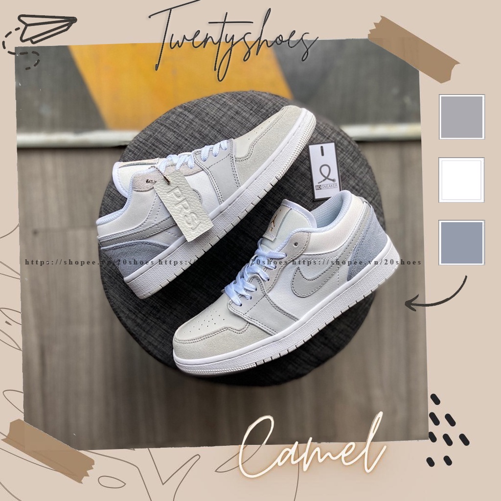 Giày Jordan Cổ Thấp Nam Nữ, Giày JD1 Low Paris Hàng Đẹp Full Box