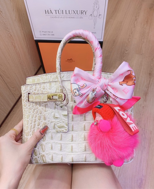 Túi H.M vân cá sấu