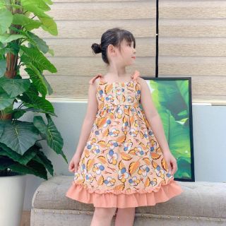 (XẢ LỖ CÒN 4 VÁY)VÁY LỤA 2 DÂY SIZE NHỠ CHO BÉ (10-28kg)