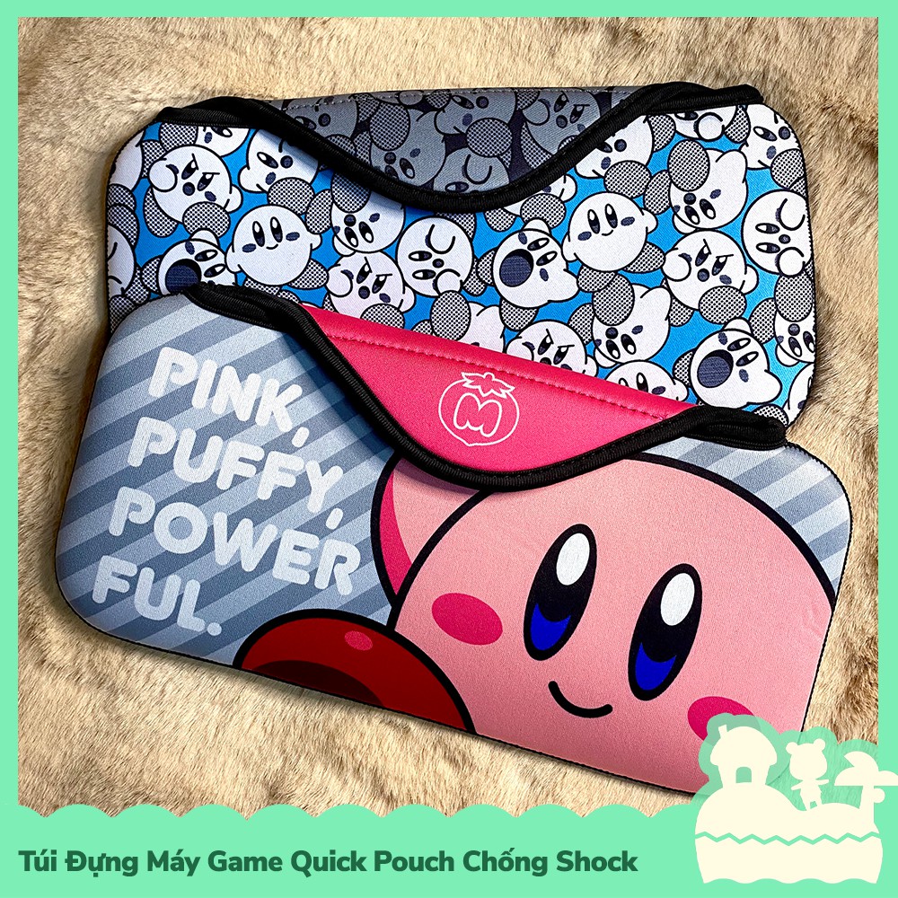 [Sẵn VN - NowShip] Phụ Kiện Túi Vải Quick Pouch Đựng Máy Game Nintendo Switch NS Mario, Luigi, Splatoon, Kirby