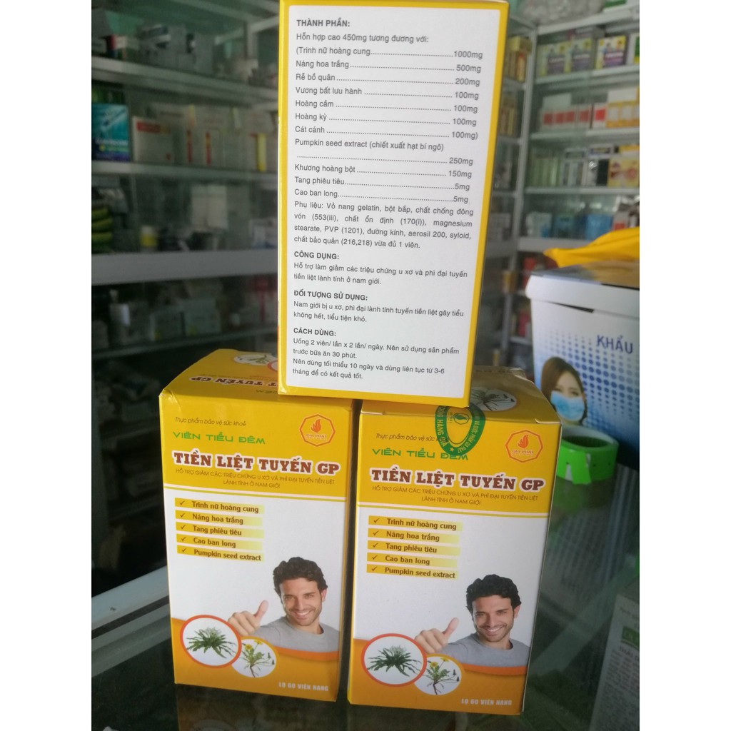 Viên tiểu đêm, u xơ Tiền liệt tuyến GP