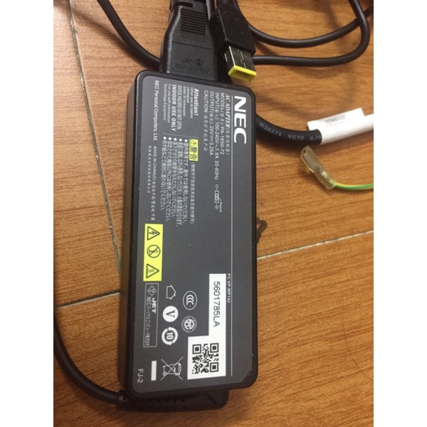 Sạc pin laptop Nec chân vuông chính hãng