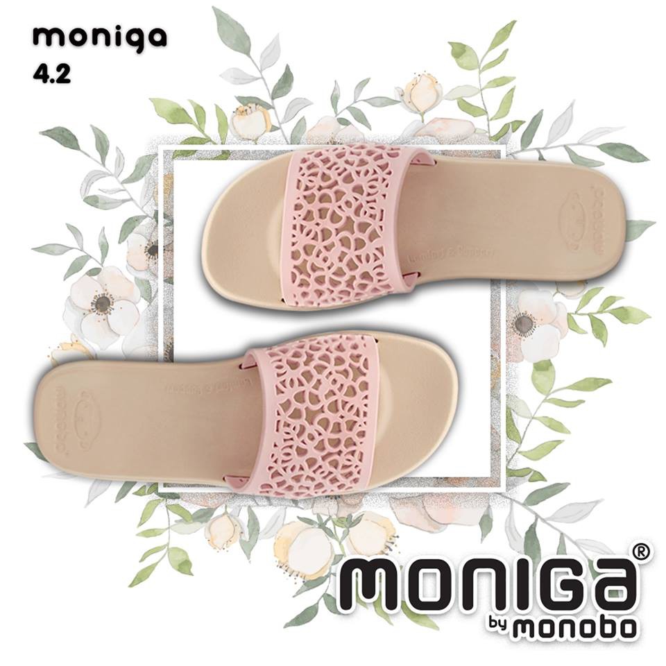 Dép xốp Thái Lan nữ MONOBO - MONIGA 4.2 - BEGIE QUAI HỒNG