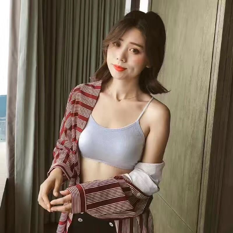 Áo Lót Thể Thao Không Đường May Hình Chữ U Chất Liệu Lụa Mát Dành Cho Nữ