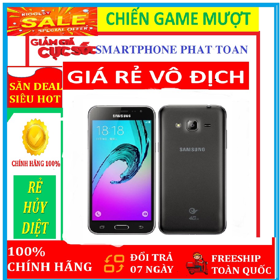 [RẺ VÔ ĐỊCH] điện thoại Samsung galaxy J3 - Samsung J3 2016 2sim mới Chính Hãng