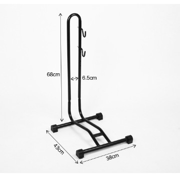 GIÁ ĐỂ XE ĐẠP KẸP BÁNH - CHÂN L có móc dựng bên