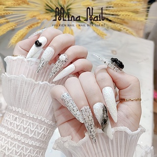 Nail box móng kẻ dạ gel xi măng móng úp thiết kế đo size theo yêu cầu nb096 250