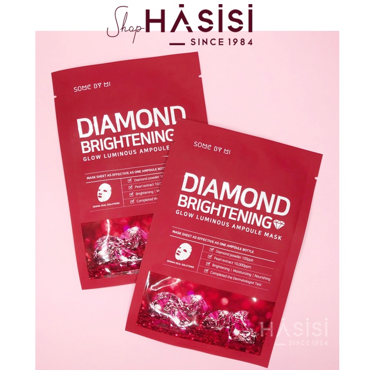 Mặt Nạ Trắng Da Kim Cương SOME BY MI - Diamond Brightening Glow Luminous Ampoule Mask 25g