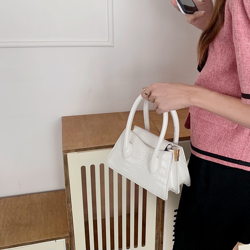 Túi đeo chéo IELGY họa tiết da cá sấu đơn giản thời trang cho nữ