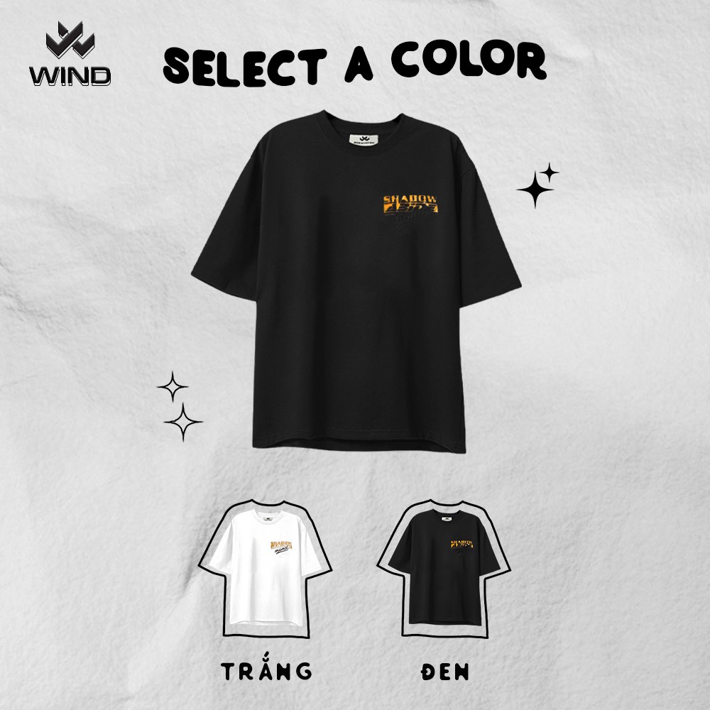 Áo thun tay lỡ WIND phông unisex form rộng RVER thời trang nam nữ oversize ulzzang