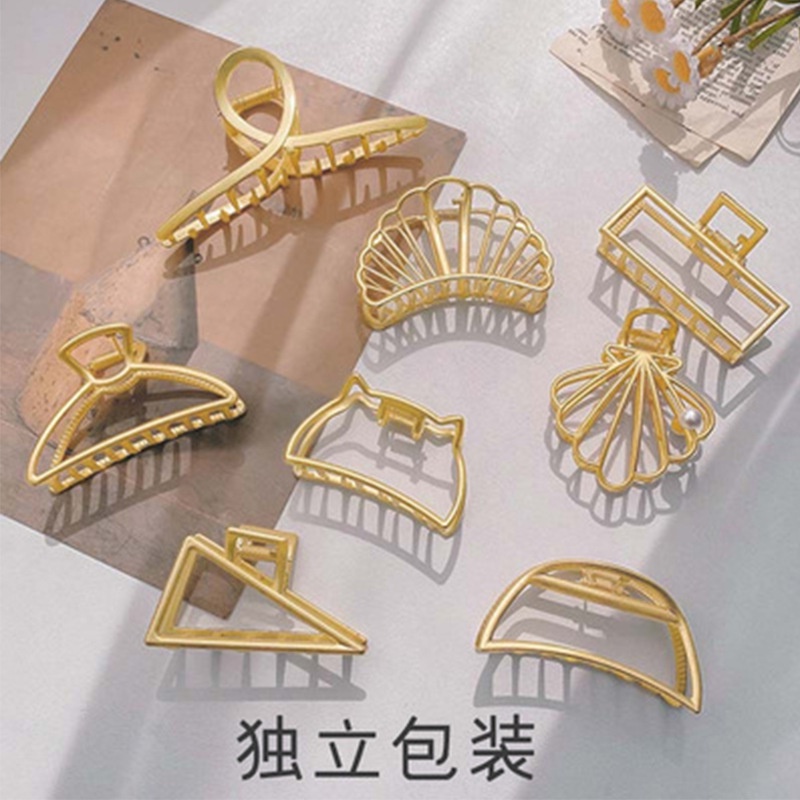 Kẹp càng cua, cặp tóc kim loại size lớn nhiều mẫu sang chảnh dành cho nữ, phụ kiện hottrend Hàn Quốc