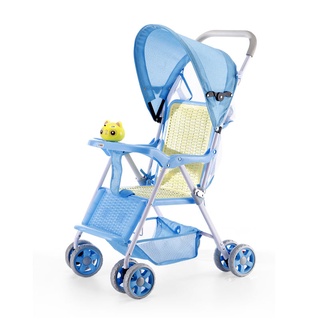 ✟✠Xe đẩy trẻ em có trọng lượng nhẹ, có thể gấp gọn, ngồi và đặt em bé và trẻ em đẩy đơn giản Xe đẩy ô mùa xuân / mùa hè