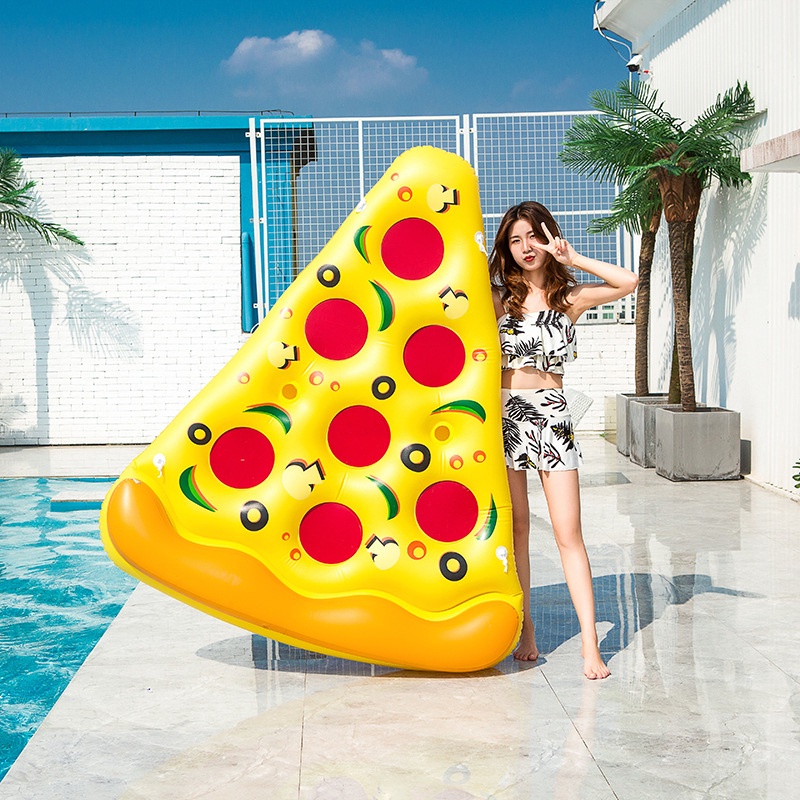 Phao bơi bơm hơi hình bánh pizza cỡ lớn 180cm dành cho người lớn