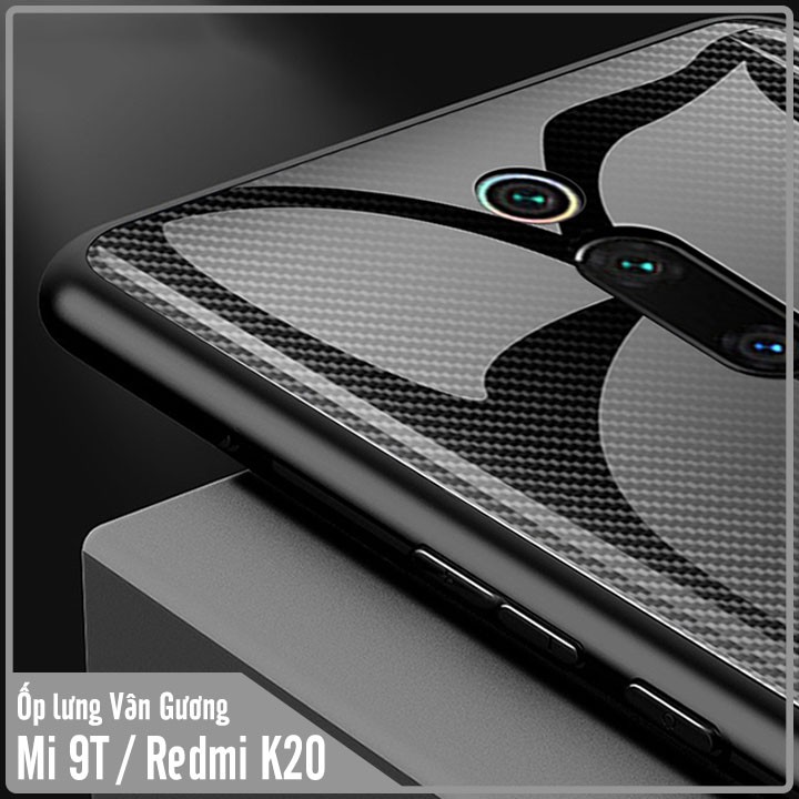 Ốp lưng Xiaomi Mi 9T / Redmi K20 Vân Gương 2 màu, viền nhựa TPU dẻo đen