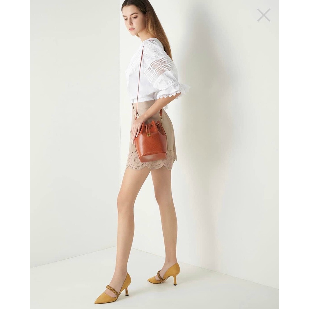 túi bucket đeo chéo + xách tay ck2-10840452 size 21 cam