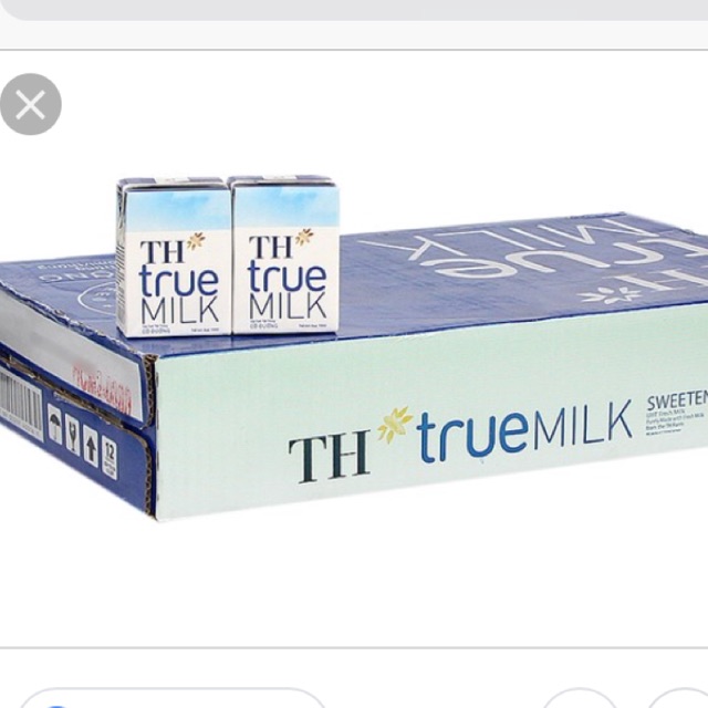 Sữa TH true milk loại nhỏ ít đường 110ml/48 hộp