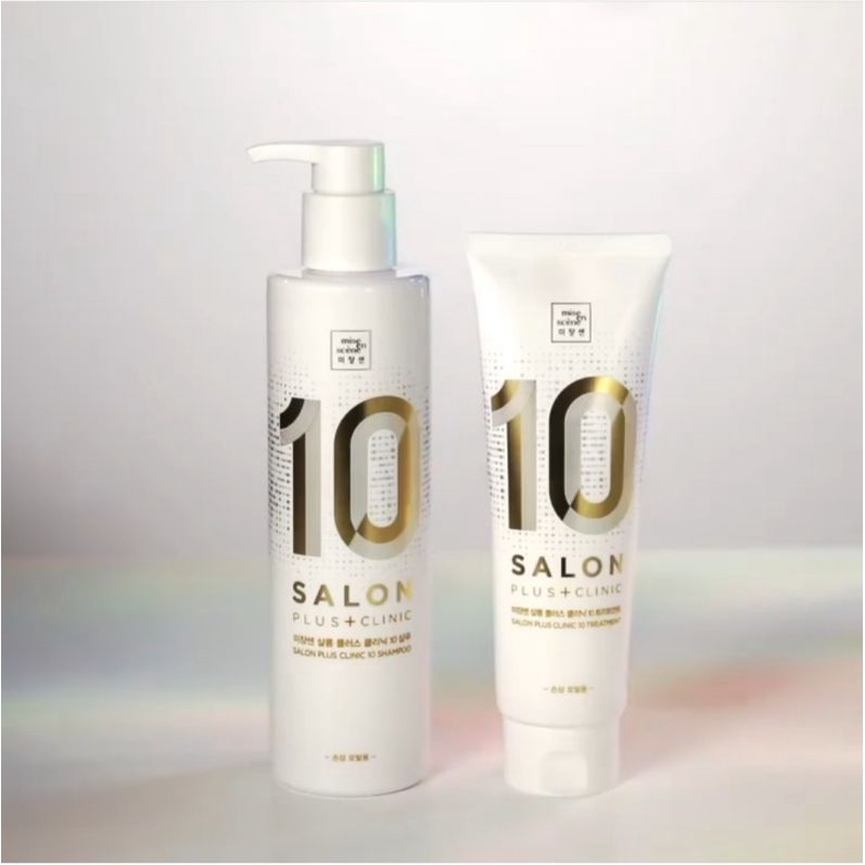 Dầu Gội VÀ Dầu Xả Cho Tóc Hư Tổn Mise En Scene Salon Plus Clinic 10 Shampoo For