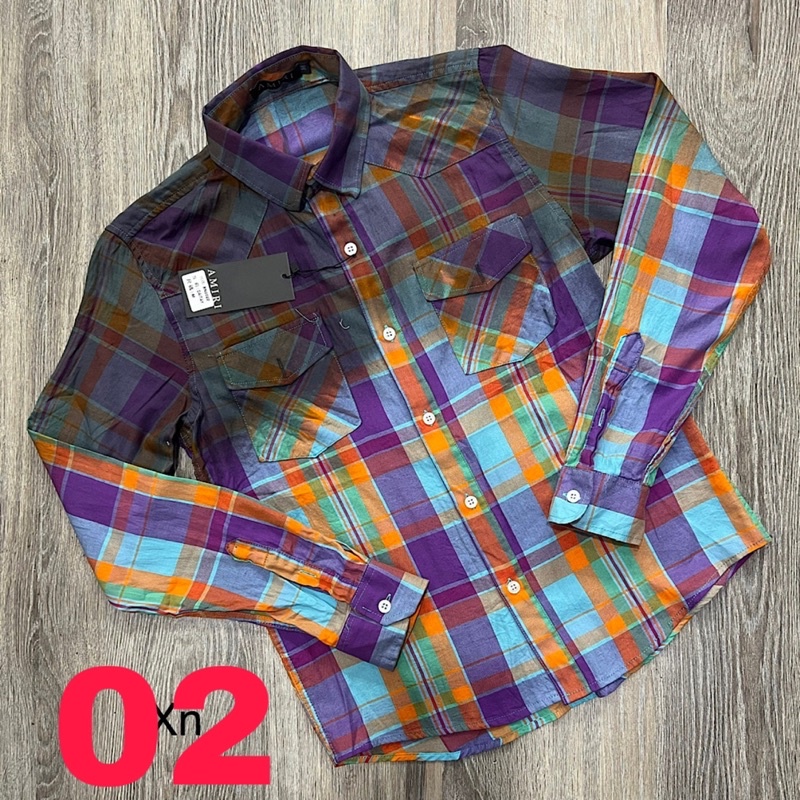 Sơ Mi Caro Loang Màu Mới