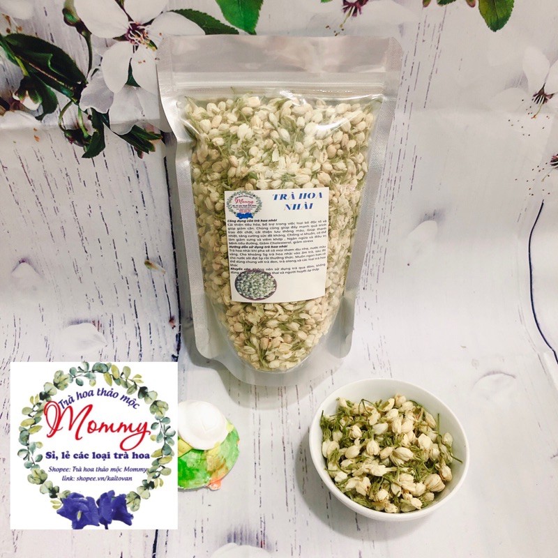 Trà hoa nhài nụ nguyên bông gói 100g