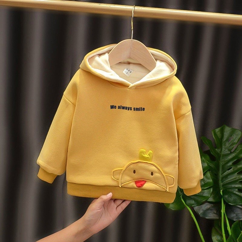Áo nỉ Hoodie 8kg-38kg WE SMILE cho bé trai, bé gái từ 2 tuổi - 10 tuổi