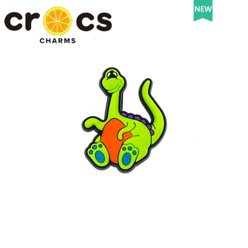 Phụ Kiện Trang Trí Giày crocs jibbitz charms Ark Series Hình Khủng Long Hoạt Hình Có Khóa Cài