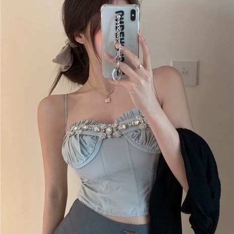 ÁO CROPTOP DÂY ĐÁ HOA (A2355)