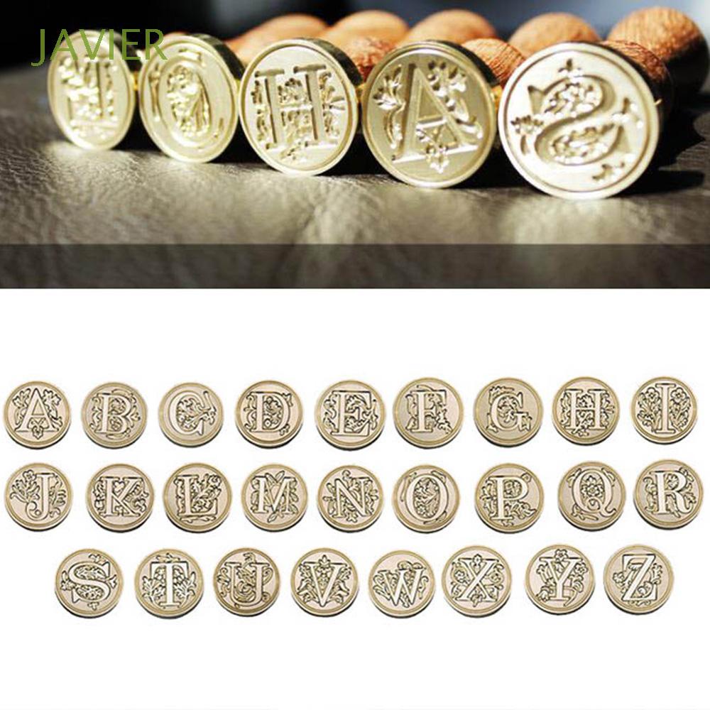 Con Dấu Sáp Bằng Đồng Thay Thế Phong Cách Vintage Cổ Điển 26 Chữ Cái A - Z