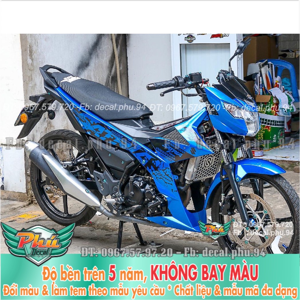 Tem Rời Satria XAnh đen . (K) -1