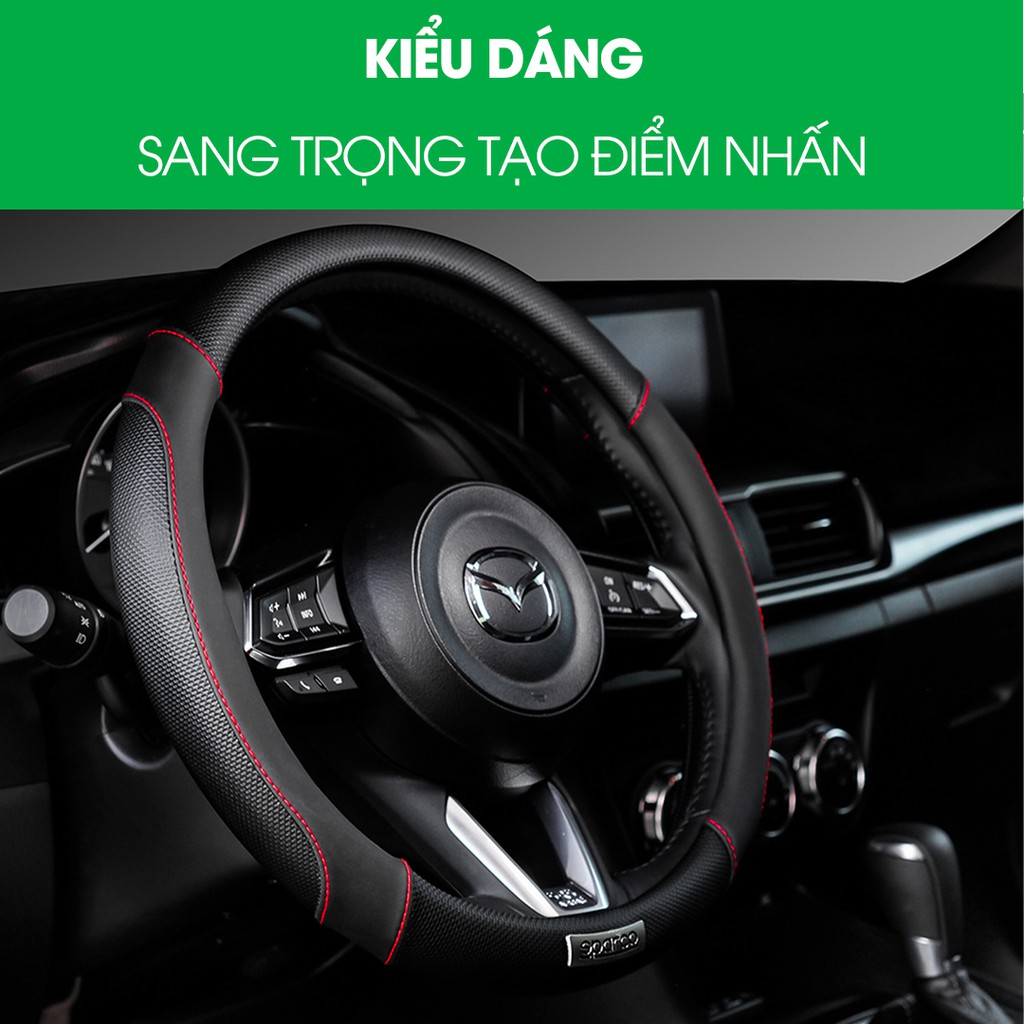 Bọc vô lăng Sparco Chính hãng phù hợp các xe phổ thông đa dạng mẫu mã BH 3 tháng cao cấp