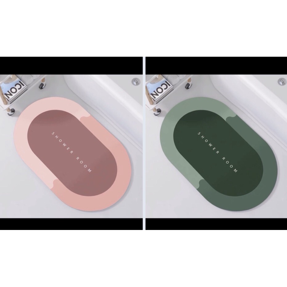 Thảm lau chân siêu thấm hút, khô chân nhanh, chống trơn trượt để nhà tắm nhà bếp