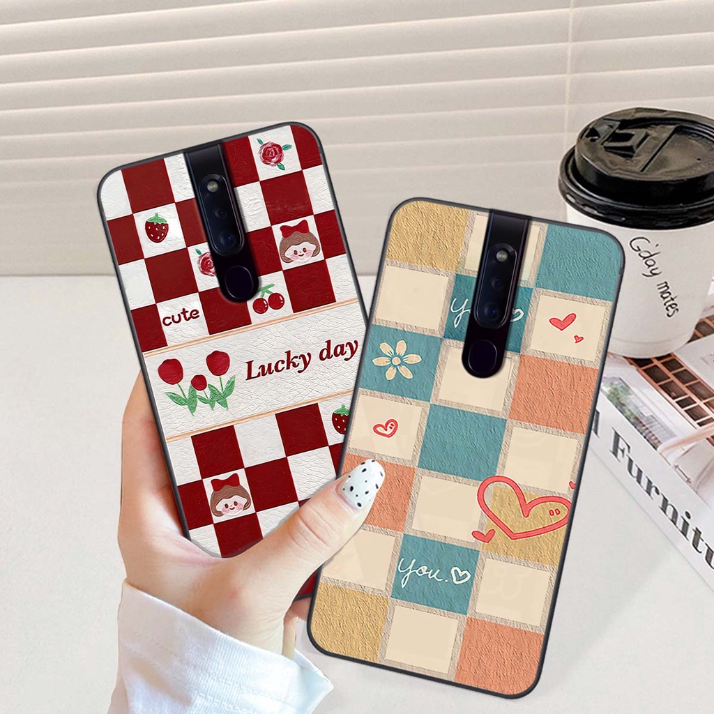 Ốp Oppo F11 / F11 Pro caro trái tim cá tính, thời trang siêu đẹp, siêu phong cách