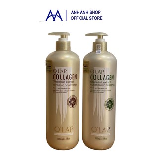 ✅COMBO DẦU GỘI + XẢ OLAP COLLAGEN SIÊU MỀM MƯỢT PHỤC HỒI TÓC HƯ TỔN KÍCH THÍCH MỌC TÓC