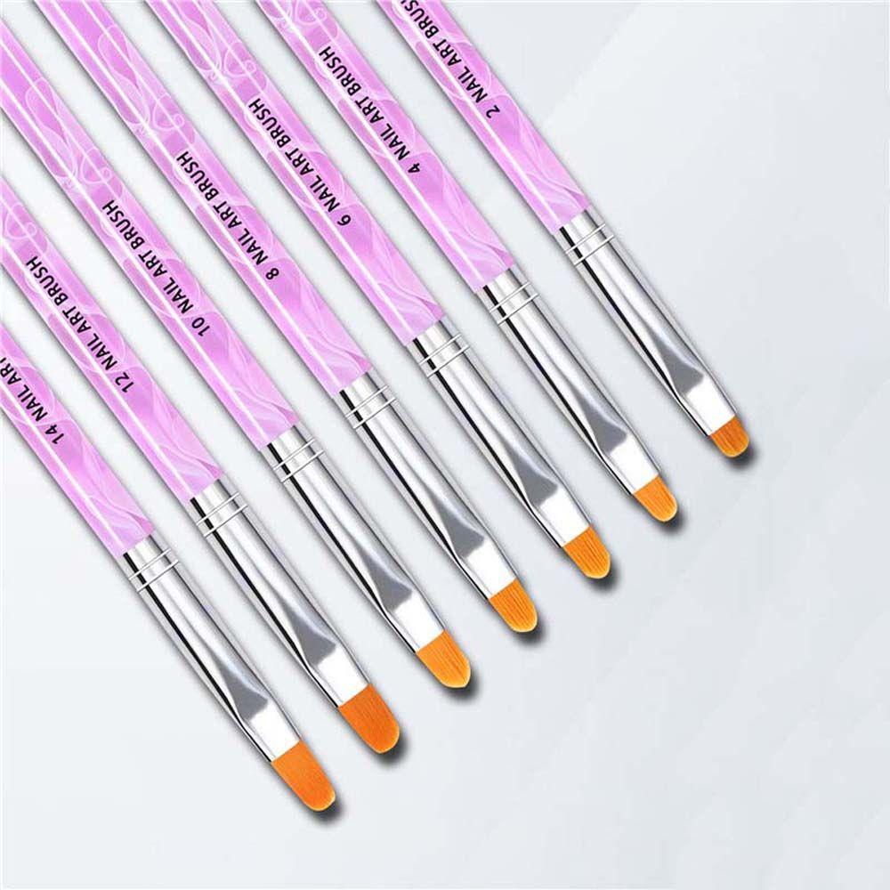Set 7 Bút Trang Trí Móng Tay 3D Dạng Dây Kéo Chuyên Dụng Cho Nối Dài Gel UV