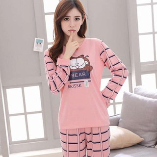 Bộ Đồ Ngủ Tay Dài Bằng Lụa Cho Nữ