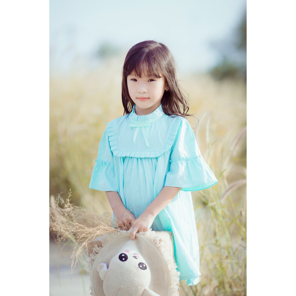 Đầm vải bé gái AmPrin D601