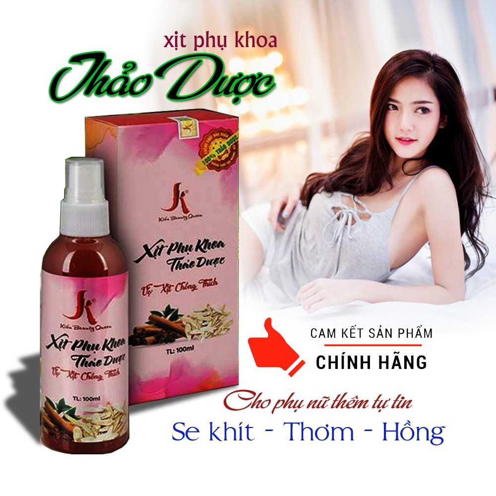 Xịt Phụ Khoa Thảo Dược Kiều Beauty Queen chiết xuất từ 100% thảo dược thiên nhiên – Vợ Xịt Chồng Thích